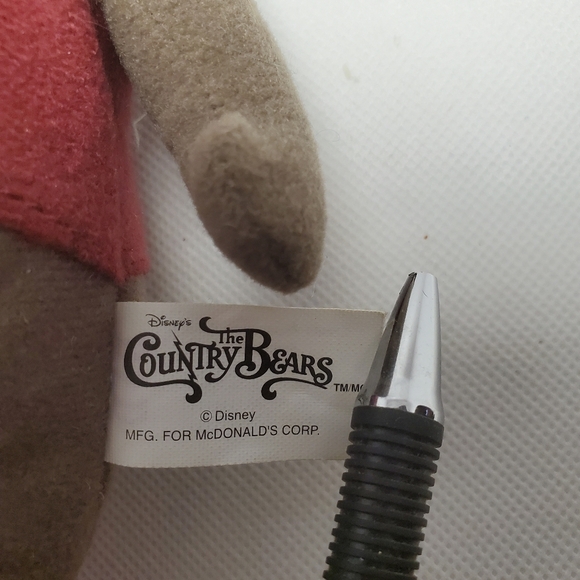 2001 McDONALD’S Happy Meal Toy DISNEY THE COUNTRY BEARS JAMBOREE PLUSH 6” HENRY - Picture 3 of 5